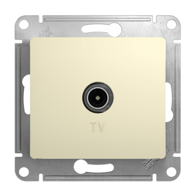 Розетка TV Schneider Electric, Glossa, коннектор, бежевая  купить в отделе магазина Экономстрой