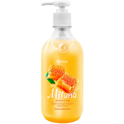 Крем-мыло жидкое Grass "Milana молоко и мед", 500 мл купить в отделе магазина Экономстрой