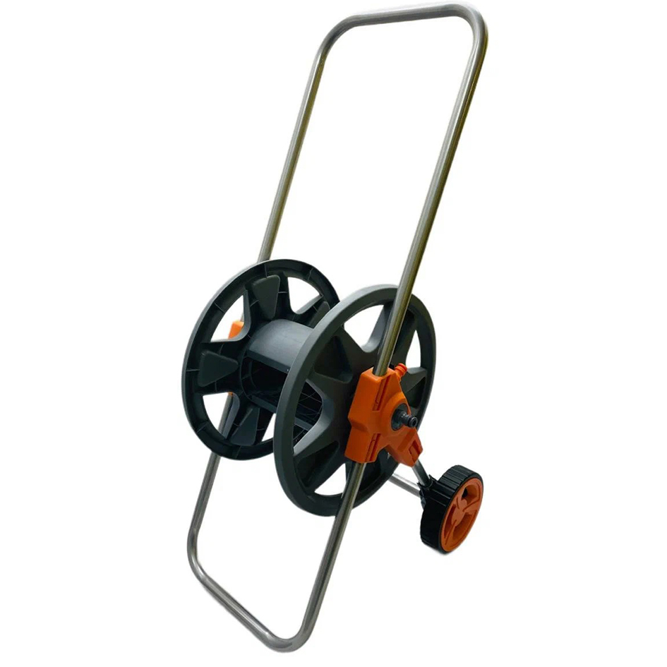 Тележка для шланга с металлической ручкой, шланг 1/2" 60 м, 5/8" 50 м, 3/4" 40 м, GLQ GL 810 купить в отделе Катушки для шлангов магазина Экономстрой