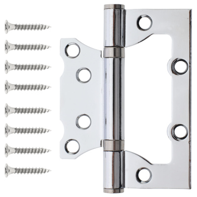 Петля накладная Code Deco, хром, B2-CR, 100х75х2,5 мм купить в отделе магазина Экономстрой