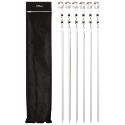 Набор угловых шампуров Домашний сундук, в чехле, 50 см, 6 шт купить в отделе магазина Экономстрой