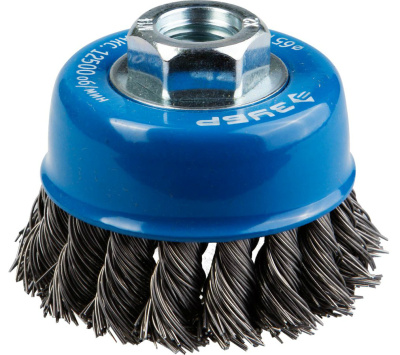 Щетка чашечная для УШМ (65 мм; М14), сплетенная проволока, Зубр 35277-065 купить в отделе магазина Экономстрой