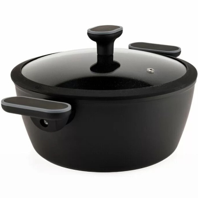 Кастрюля с антипригарным покрытием Auffman AM-3100 с крышкой, 24х10.5 см, 4 л