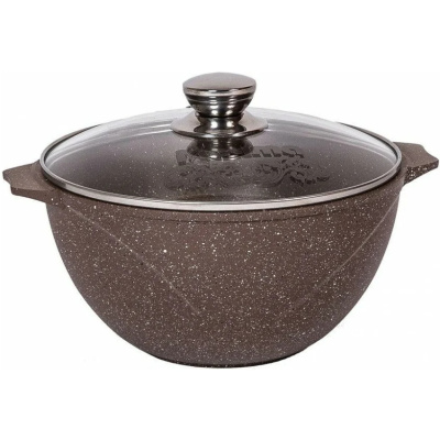 Казан для плова Мечта Гранит 56806, коричневый, 6 л купить в отделе магазина Экономстрой