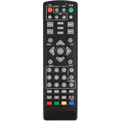 Пульт универсальный для DVB-T2 Rexant, с функцией управления телевизором (RX-DVB-014) купить в отделе магазина Экономстрой