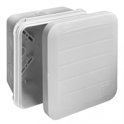 Коробка распаячная для открытой проводки Тусо RUVinil (IP65) 67240, двухкомпонентная, 8 вводов, 85x85x45 мм