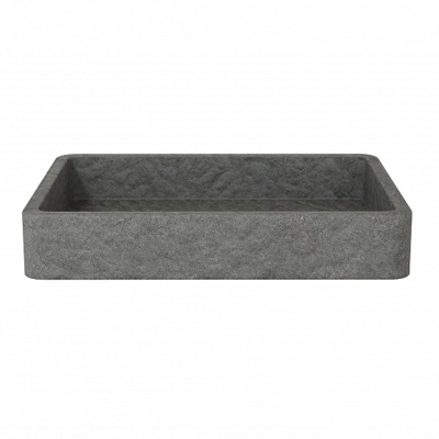 Мыльница настольная, STONE, BLACK, FOR-STN36BL