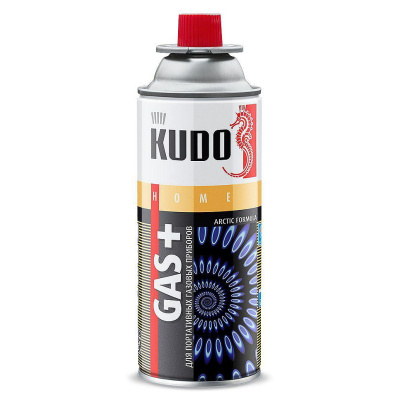 Газовый баллон Kudo, всесезонный, для портативных газовых приборов, 520 мл купить в отделе магазина Экономстрой