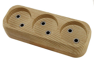 Колодка TDM 3 гнезда, без заземления "сосна" купить в отделе магазина Экономстрой