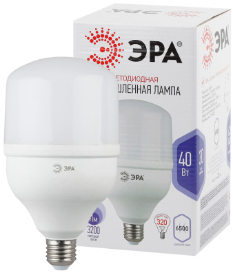 Лампа светодиодная Эра LED Power smd T120-40W-6500-E27 3200lm 6500К, Б0027006 купить в отделе магазина Экономстрой
