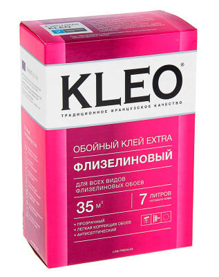 Клей обойный KLEO EXTRA 35 флизелиновый (35 м2/240 гр.) купить в отделе магазина Экономстрой