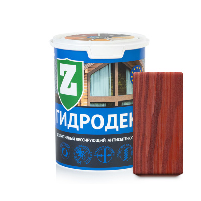 Антисептик Зелест Гидродекор, Красное дерево, 0,9 кг купить в отделе магазина Экономстрой