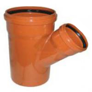 Тройник ПП 160х110<45 градусов красный 11681 купить в отделе магазина Экономстрой