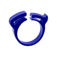 Хомут силовой пластиковый для соединения шлангов 1/2&quot; (20-16) 10 штук в упаковке 6-0039