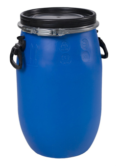 Бочка ЗТИ Оpen Top 30 л, пластиковая, синяя, с крышкой купить в отделе магазина Экономстрой