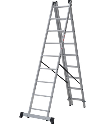 Лестница 3-секции 3х9 ступени, Новая Высота, NV1230/рабочая высота 6,41 м 1230309 купить в отделе магазина Экономстрой