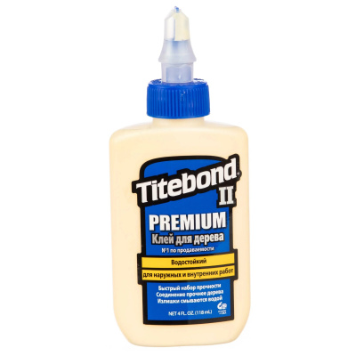 Клей столярный влагостойкий Titebond II Premium, 118 мл
