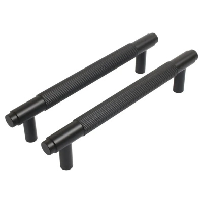 Ручка-скоба мебельная StahlBuro AP2309-128, 2 шт, BL матовый черный купить в отделе магазина Экономстрой