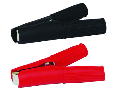 Зажим "крокодил" 30А 75 мм в изоляторе PROCONNECT 16-0016