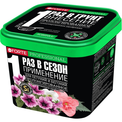 Удобрение для петуний и бегоний пролонгированное Bona Forte, 0,8 кг (1 л) купить в отделе магазина Экономстрой