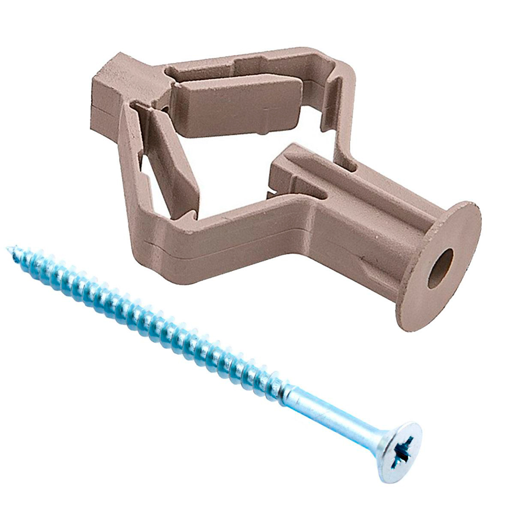 картинка Дюбель Бабочка для гипсокартона Стройбат с саморезом 4х60 мм, 10х50 мм (4 шт) от магазина Экономстрой