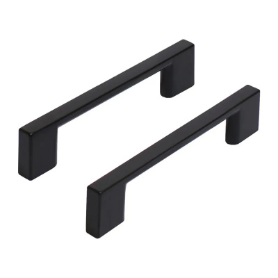 Ручка-скоба мебельная StahlBuro A302-96, 2 шт, BL матовый черный купить в отделе магазина Экономстрой