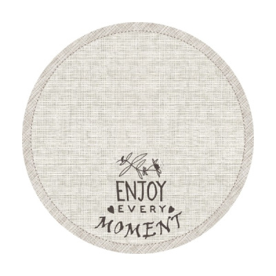 Сервировочная салфетка круглая, Лен, 36 см купить в отделе магазина Экономстрой