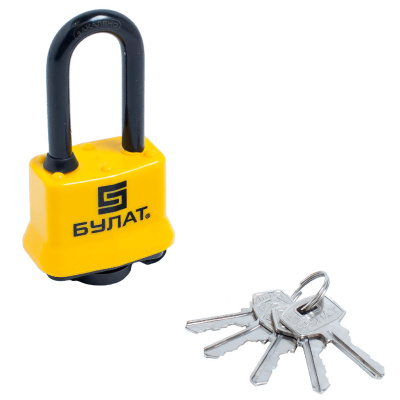 Замок навесной Булат ВС 0340-01 всепогодный, 5 кл. d=8 мм купить в отделе магазина Экономстрой