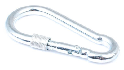 Пожарный карабин Госкреп DIN 5299D, белый цинк, 6 мм купить в отделе магазина Экономстрой