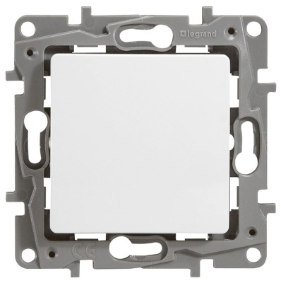 Переключатель 1 клавишный белый Etika