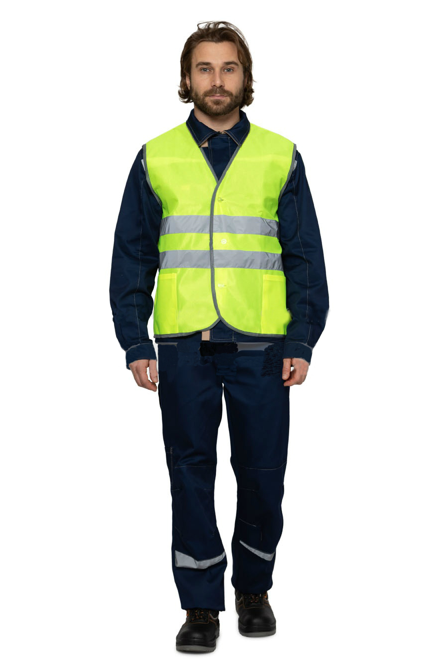 Жилет сигнальный Спектр Лайт 1 с СОП, лимонный, р. (56-58) 112-116 купить в отделе Жилеты светоотражающие магазина Экономстрой