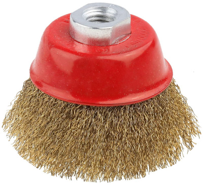 Щетка чашечная для УШМ (100 мм; М14), витая стальная проволока, Stayer 35125-100 купить в отделе магазина Экономстрой