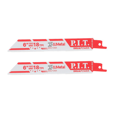 Полотно для сабельной пилы по металлу P.I.T. Drua, 150 мм; 1,4 мм - 18 TPI; Bi-Metall D6A+M2, ARSB-0618C (2 шт) купить в отделе магазина Экономстрой