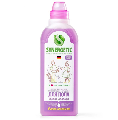 Универсальное средство для мытья пола Горная Лаванда 750 мл Synergetic купить в отделе магазина Экономстрой
