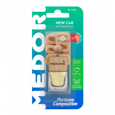 Ароматизатор автомобильный подвесной "Бутылочка" Medori, с пробником аромата, новая машина купить в отделе магазина Экономстрой