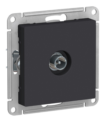 Розетка телевизионная карбон Atlas ATN001091 купить в отделе магазина Экономстрой