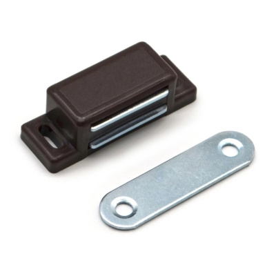 Магнит мебельный StahlBuro L-45 h-14, коричневый (4 шт) купить в отделе магазина Экономстрой