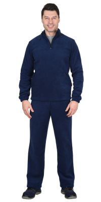 Костюм летний флисовый (куртка, брюки), темно-синий, р. 88-92/170-176 купить в отделе магазина Экономстрой