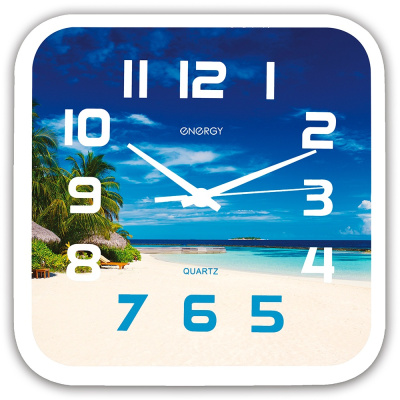 Настенные кварцевые часы Energy ЕС-99, квадрат, 24,5х3,9 см