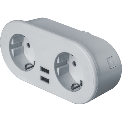 Умная розетка Navigator, двойная, NSH-ST-02-WiFi