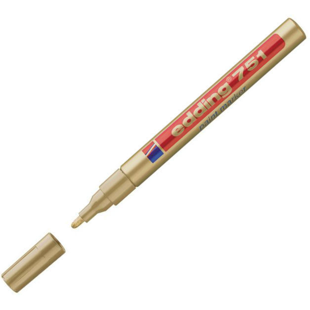 Маркер лаковый Edding E-751/53, золотой, 1-2 мм купить в отделе Декоративные магазина Экономстрой
