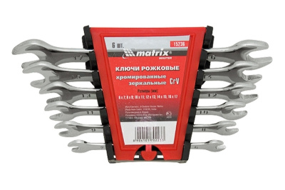 Набор ключей 6-17 мм, рожковых 6 шт MATRIX купить в отделе магазина Экономстрой