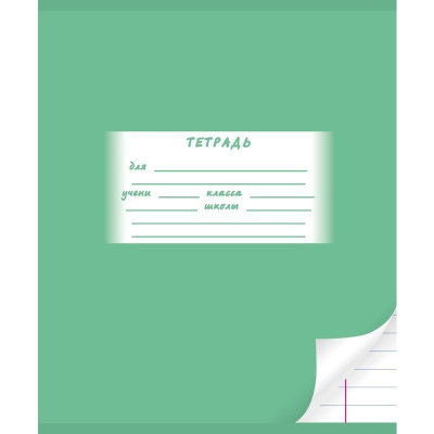 Тетрадь школьная А5 24 листа, линия, скрепка однотонная с уголком ТШ24К6607, 1163399, 755706  купить в отделе магазина Экономстрой
