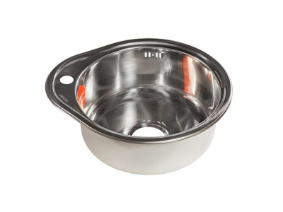 Мойка врезная из нержавеющей стали капля 48x43/18 см 0,8 мм выпуск 3 1/2" PREMIAL 454848 купить в отделе магазина Экономстрой