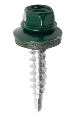 Саморез кровельный RAL 6005, зеленый, 4,8х28 мм (70 шт) купить в отделе магазина Экономстрой