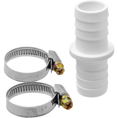 Соединитель в комплекте с хомутами для сливных шлангов, 22х22, MP-У ИС.131468 купить в отделе магазина Экономстрой