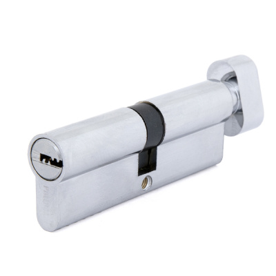 Цилиндровый механизм Palladium, ZN 90, C BK CP, хром, с вертушкой купить в отделе магазина Экономстрой