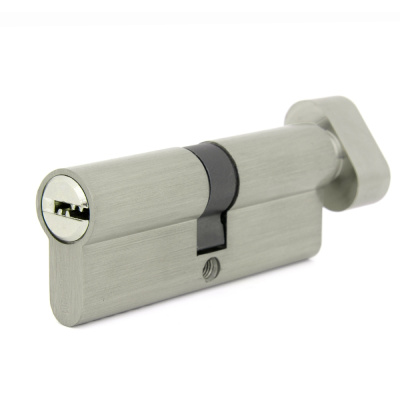 Цилиндровый механизм Palladium, ZN 80, C BK SN, матовый никель, с вертушкой