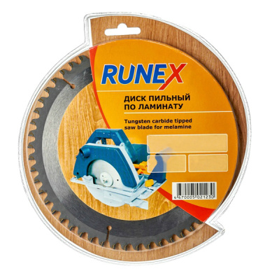 Пильный диск по ламинату (160х20/16 мм; Z48) Runex, 552001