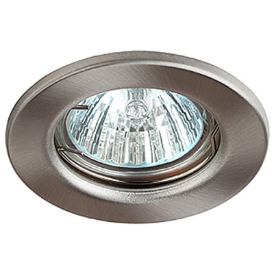 Светильник ЭРА ST1 SN MR16 12/220V, сталь, штамповка, сатин никель купить в отделе магазина Экономстрой